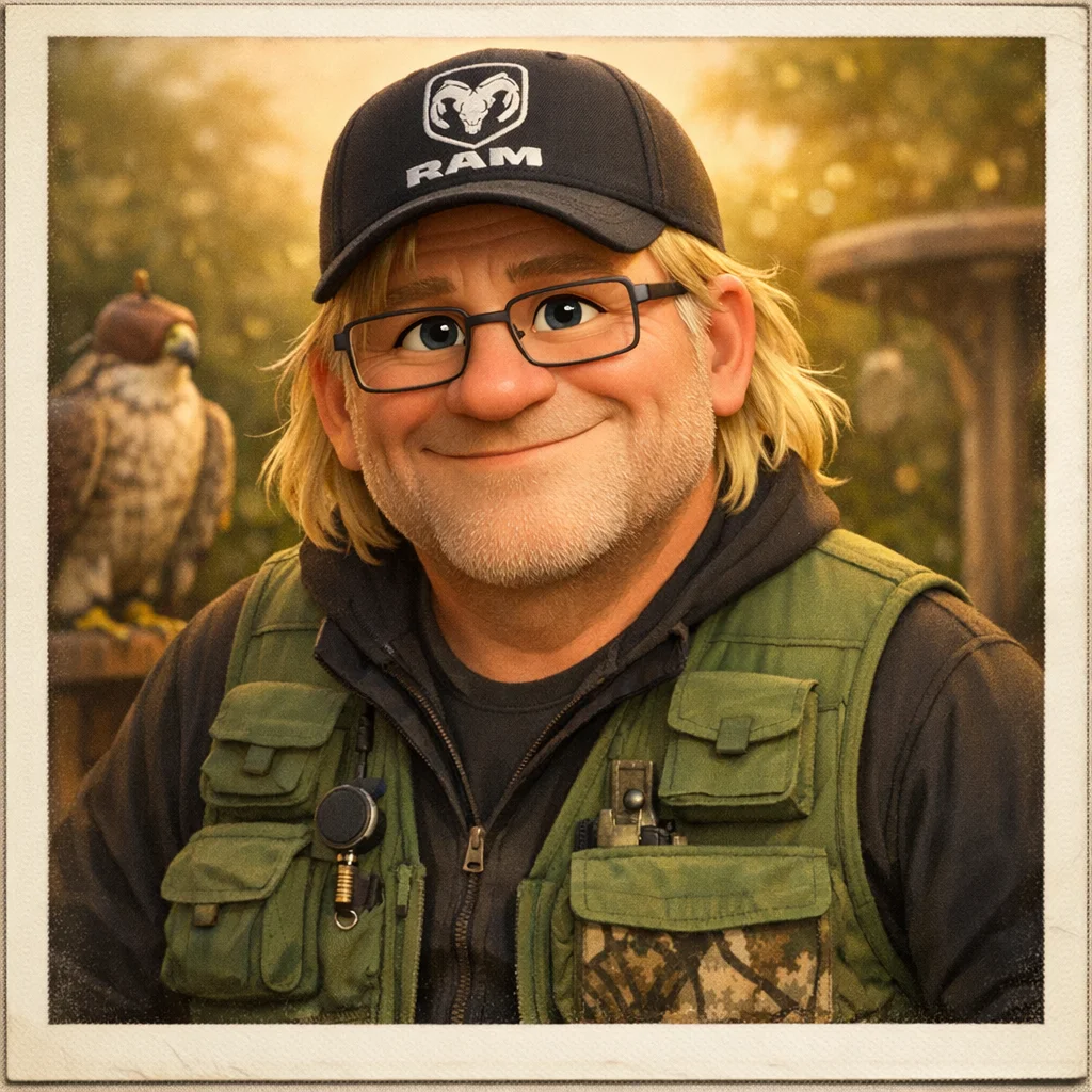 Wanderfalke auf der Hand